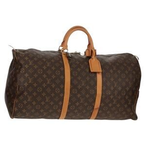 LOUIS VUITTON Monogram Keepall 60 Boston Bag M41422 LV Auth 153679V
